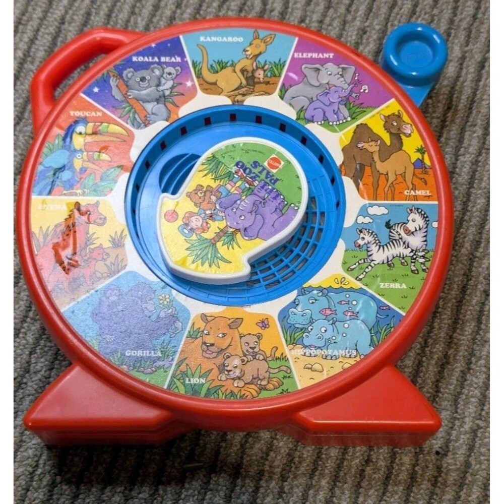 Vintage 1989 Mattel See N Say Lil Zoo Pals Animal Sounds Toy Retro 80s WORKS